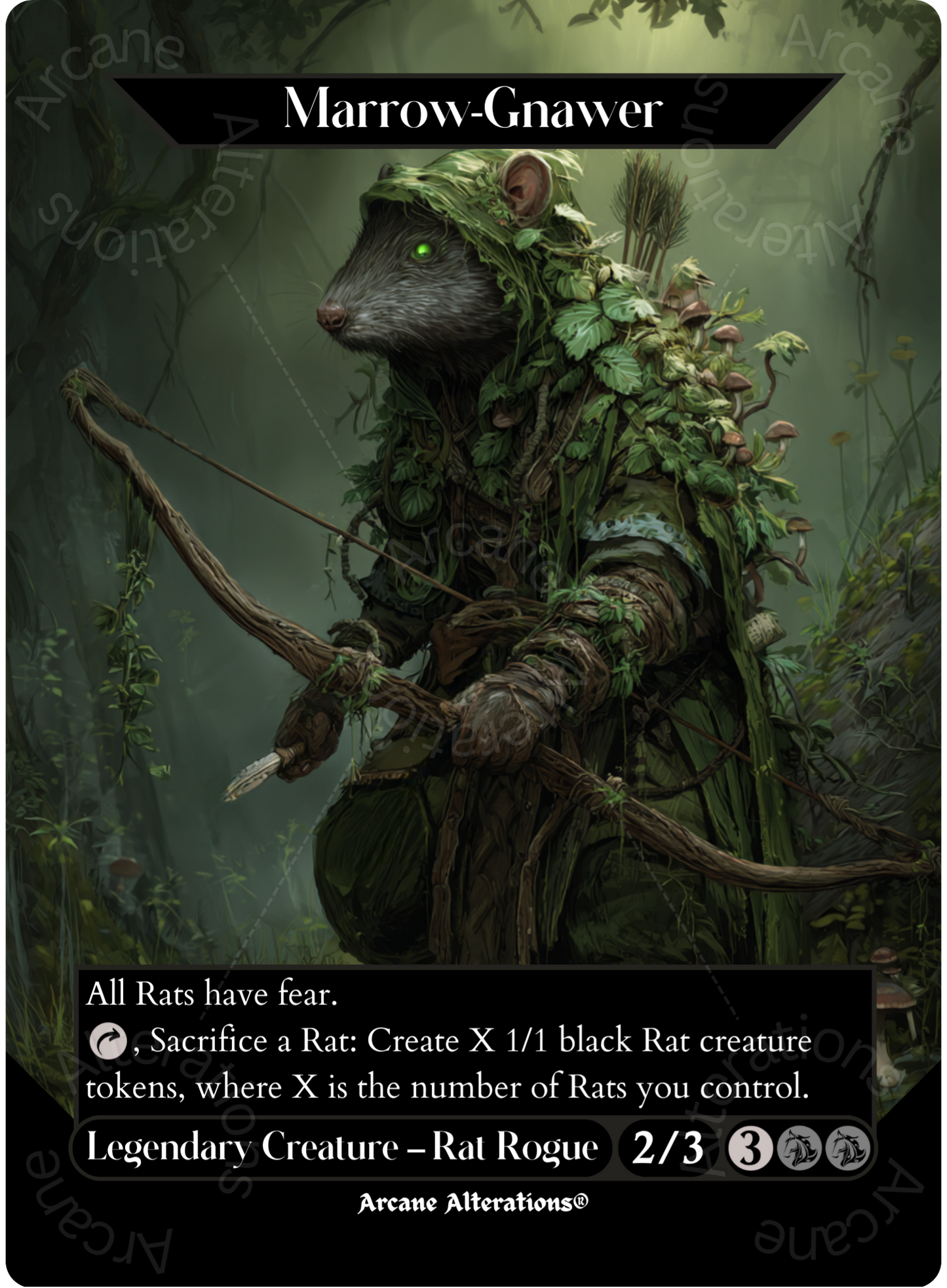 Marrow-Gnawer - Full Art Altered Art Custom Proxy Cards