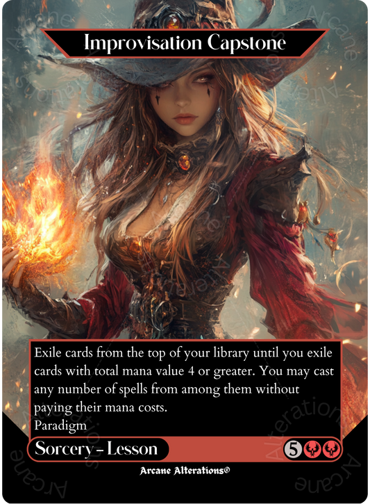 Improvisation Capstone - Full Art Altered Art Custom Proxy Cards