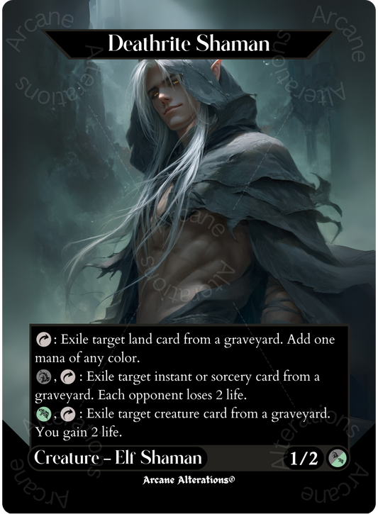Deathrite Shaman - Full Art Altered Art Custom Proxy Cards