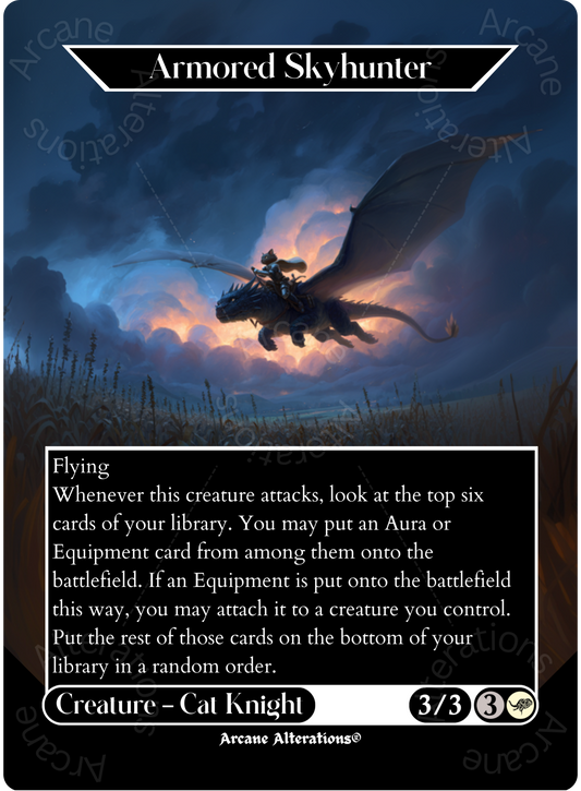 Armored Skyhunter - Full Art Altered Art Custom Proxy Cards