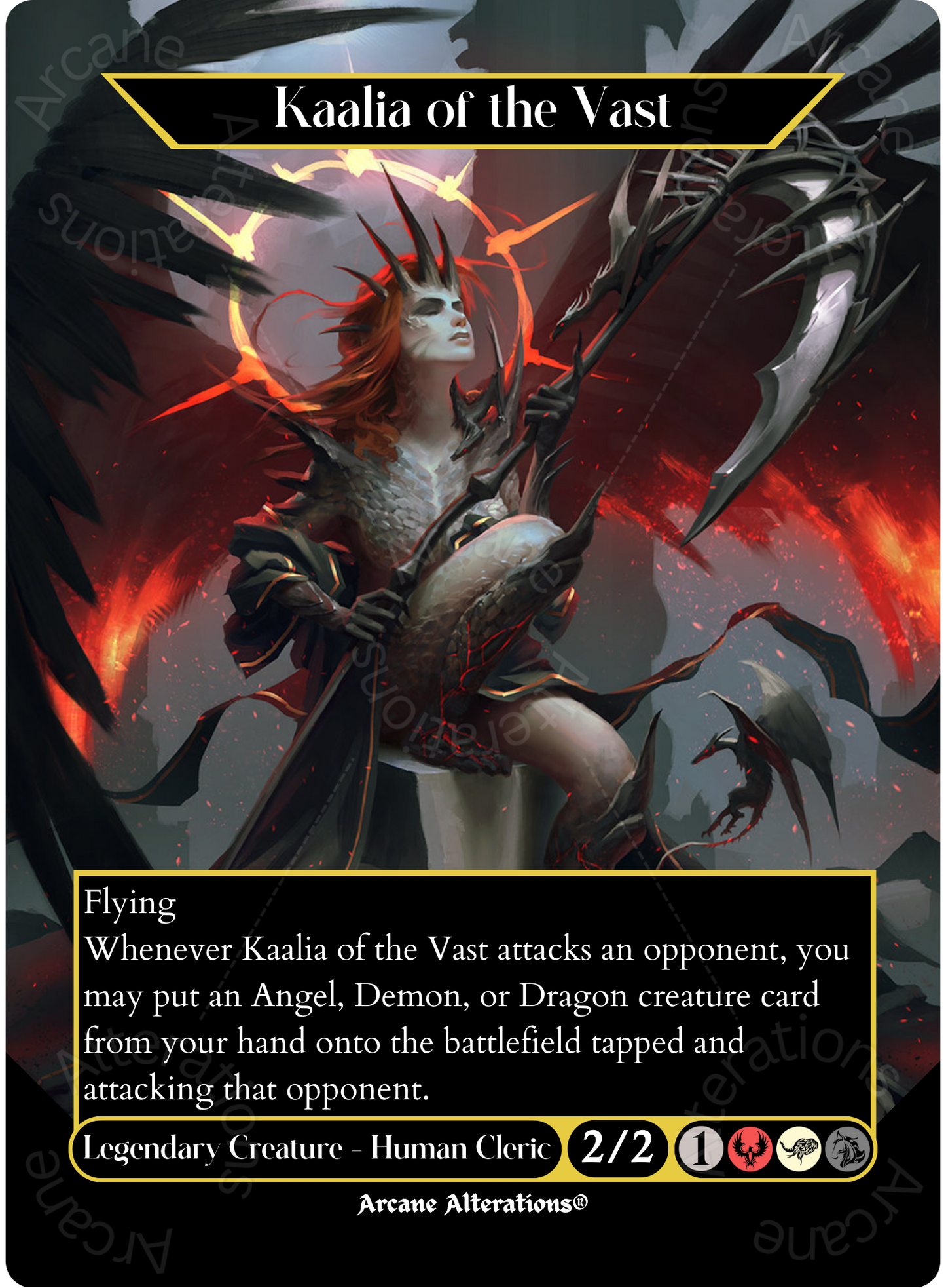 Kaalia of the Vast - Full Art Altered Art Custom Proxy Cards