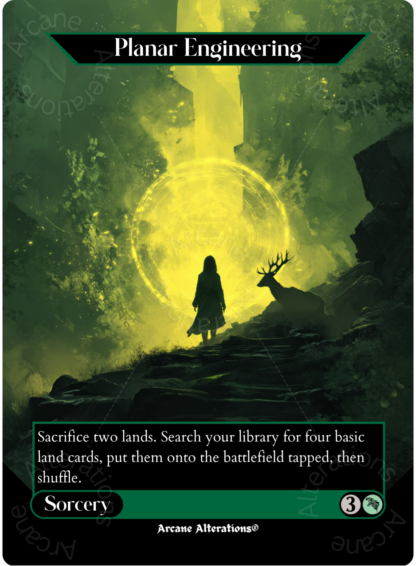 Planar Engineering - Full Art Altered Art Custom Proxy Cards