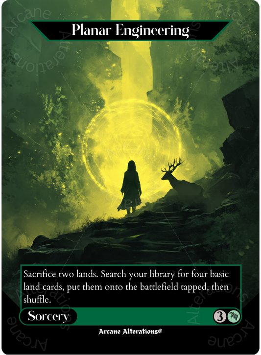 Planar Engineering - Full Art Altered Art Custom Proxy Cards