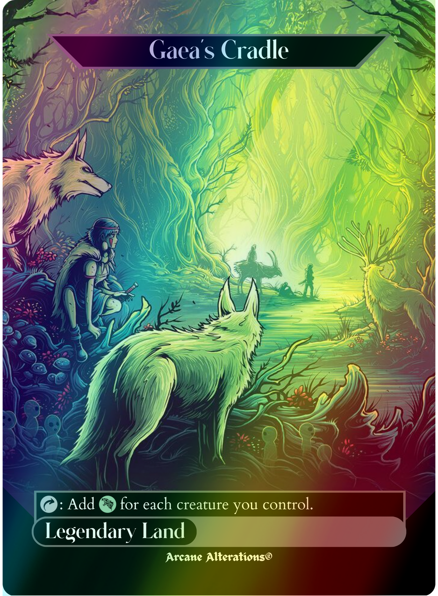 Gaea's Cradle - Full Art Altered Art Custom Proxy Cards