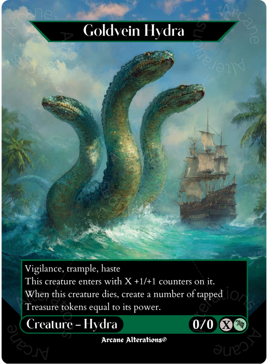 Goldvein Hydra - Full Art Altered Art Custom Proxy Cards