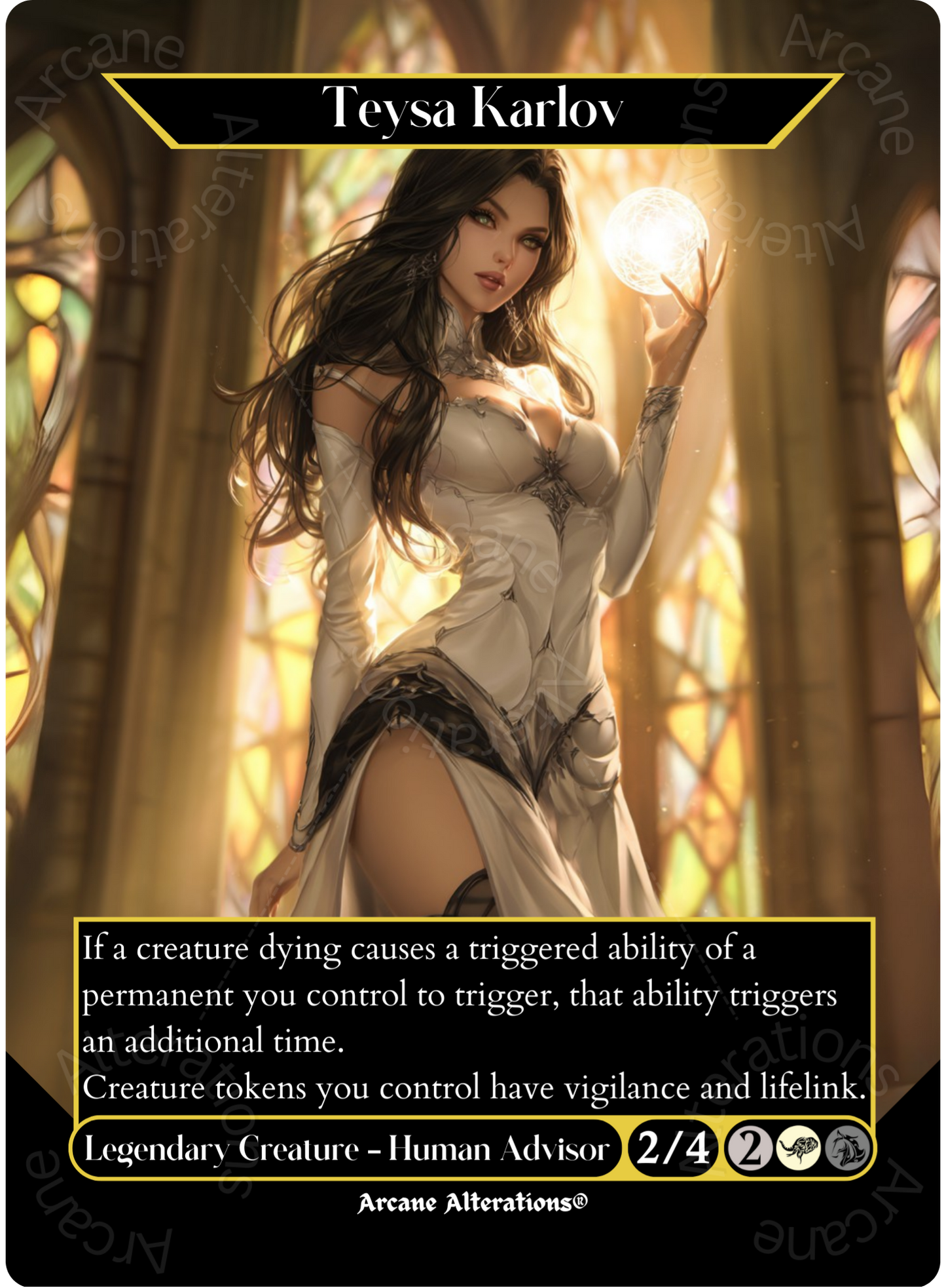 Teysa Karlov - Full Art Altered Art Custom Proxy Cards