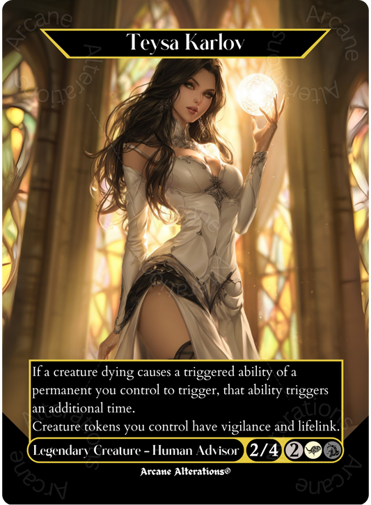 Teysa Karlov - Full Art Altered Art Custom Proxy Cards