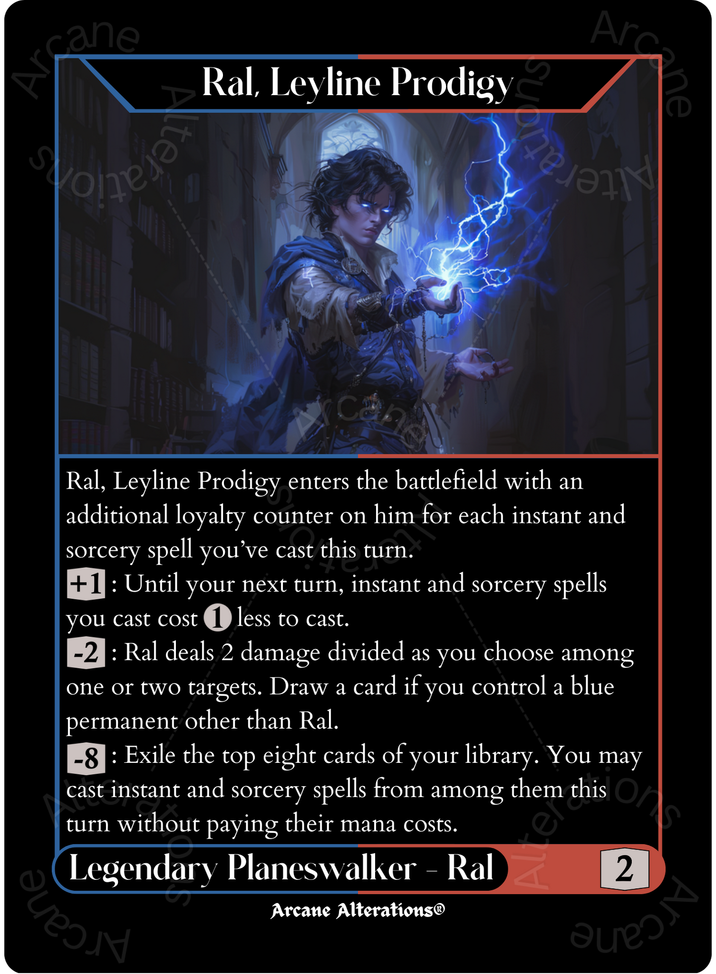 Ral, Monsoon Mage - High Quality Altered Art Custom Proxy Cards