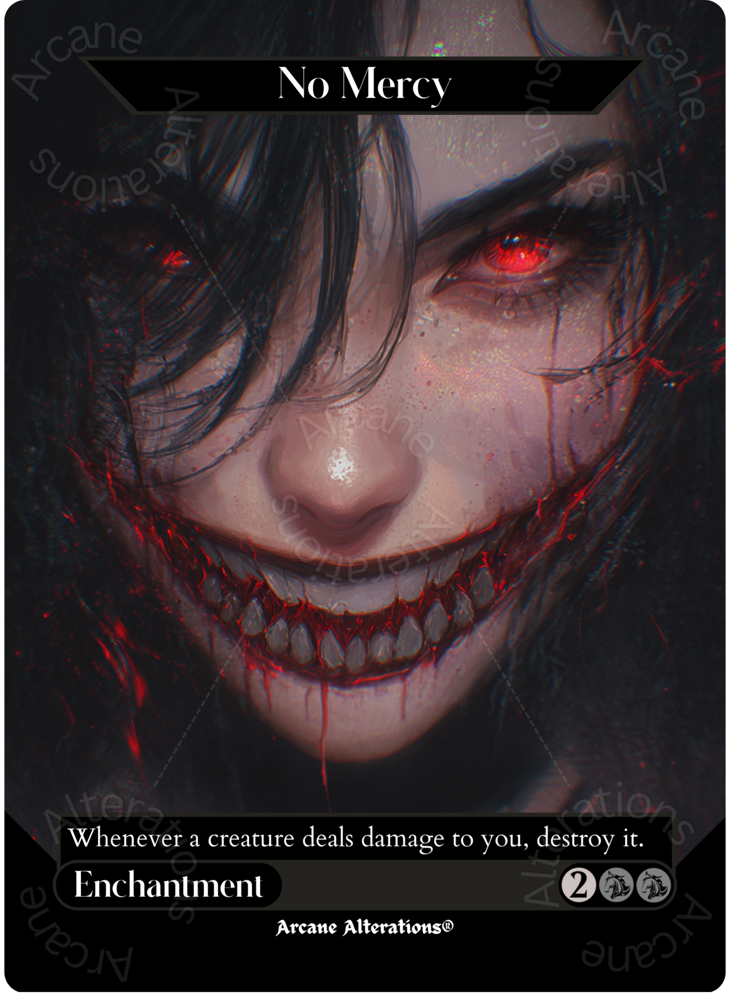 No Mercy - Full Art Altered Art Custom Proxy Cards