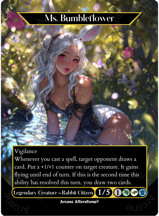 Ms. Bumbleflower - Full Art Altered Art Custom Proxy Cards