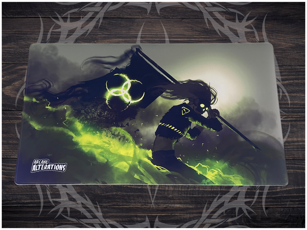 Plague Banner Bearer Stitched Edge Playmat 24"x14" (2mm)