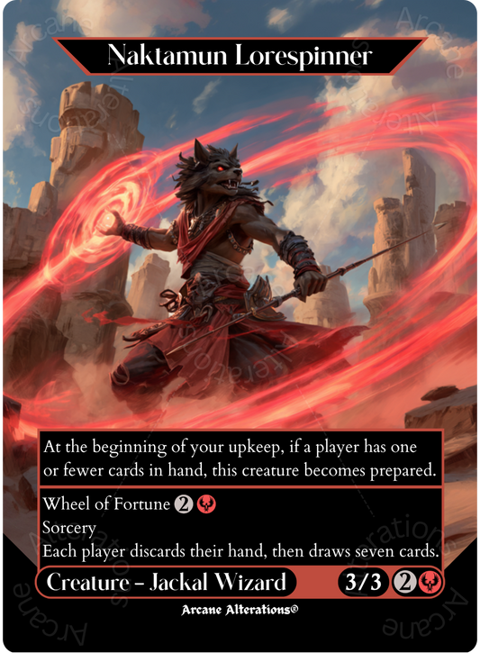 Naktamun Lorespinner - Full Art Altered Art Custom Proxy Cards
