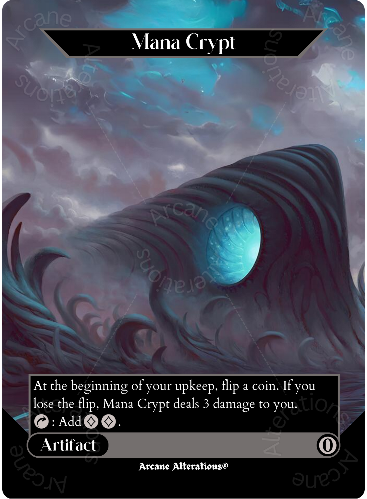 Mana Crypt - Full Art Altered Art Custom Proxy Cards