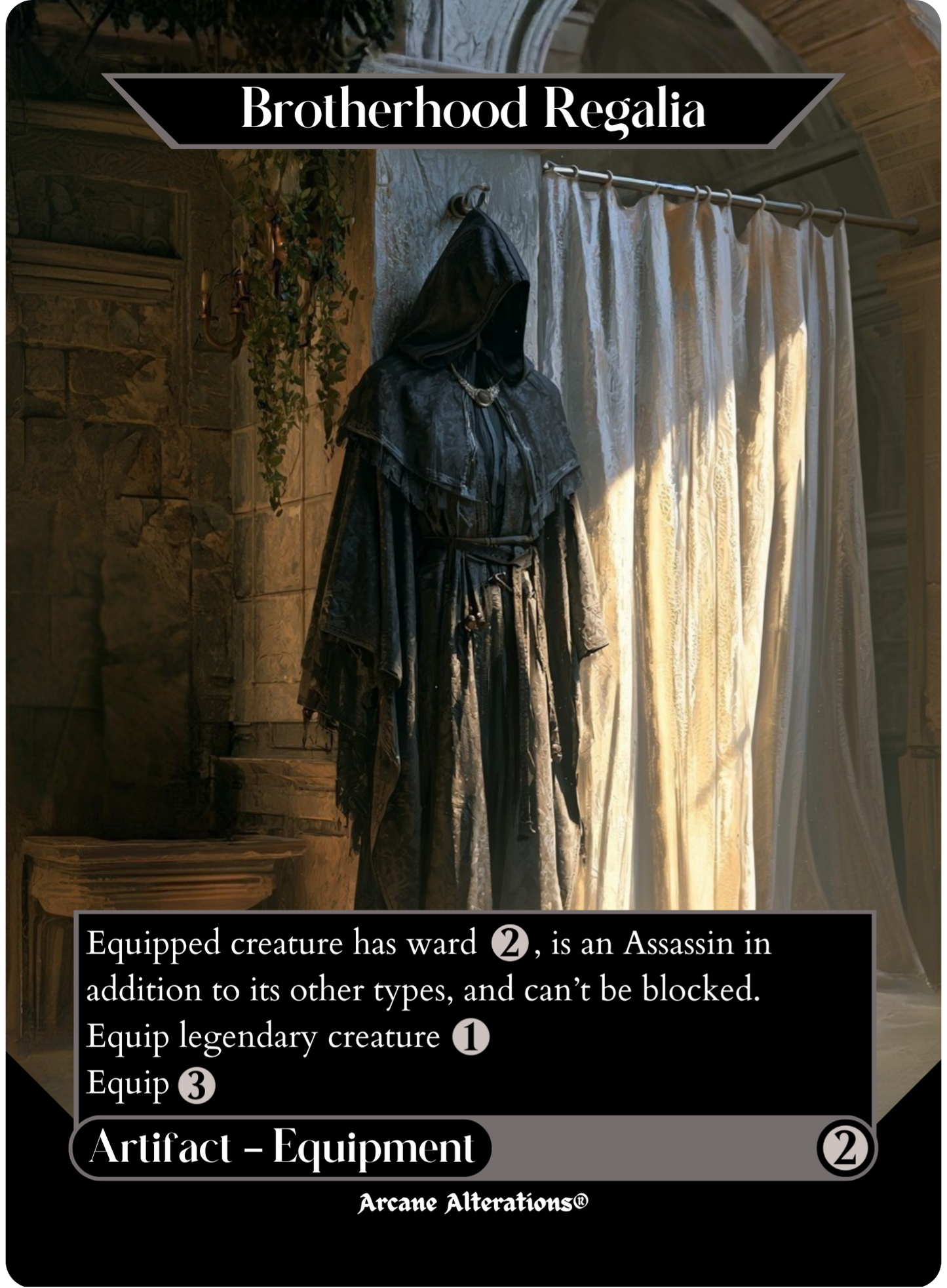 Brotherhood Regalia - Full Art Altered Art Custom Proxy Cards