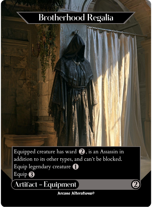 Brotherhood Regalia - Full Art Altered Art Custom Proxy Cards