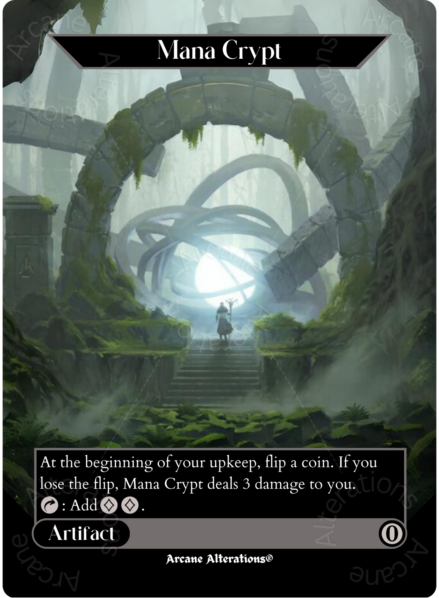 Mana Crypt - Full Art Altered Art Custom Proxy Cards