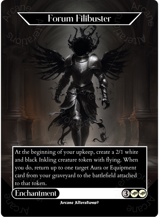 Forum Filibuster - Full Art Altered Art Custom Proxy Cards