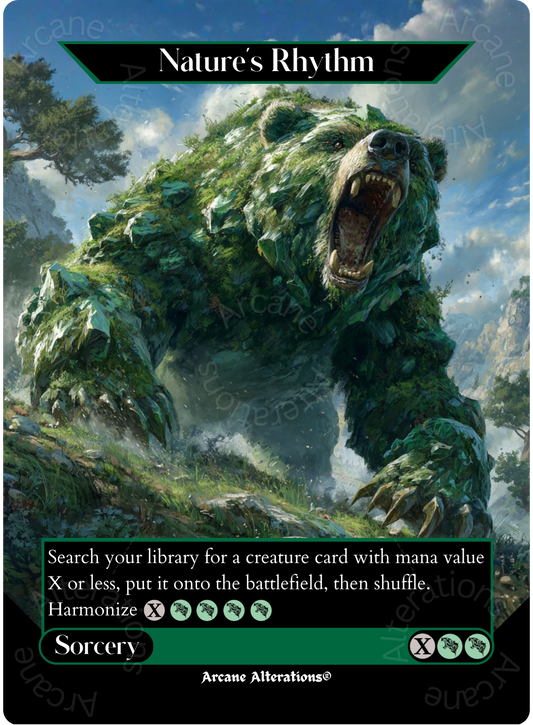 Nature's Rhythm - Full Art Altered Art Custom Proxy Cards