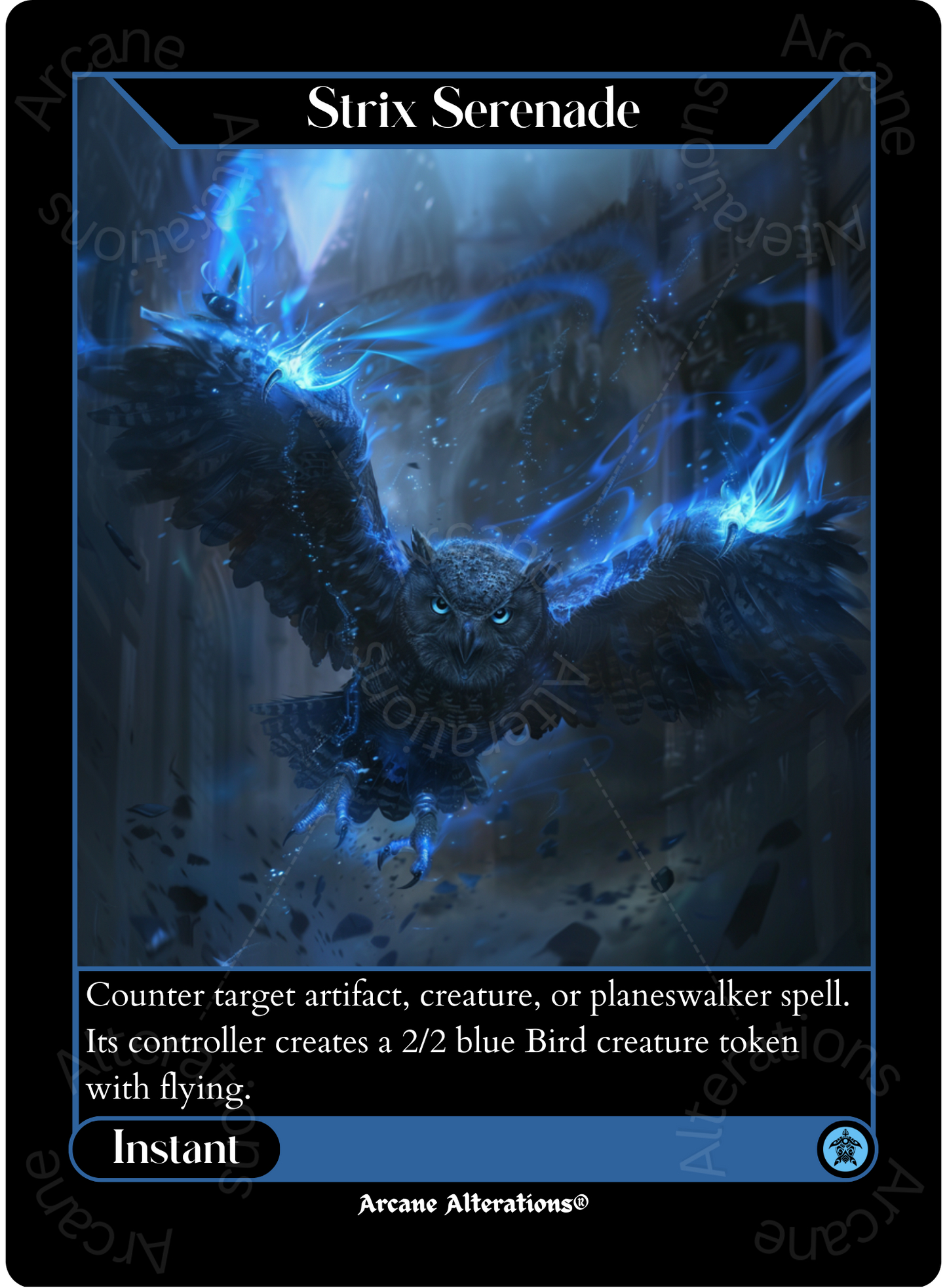 Strix Serenade - High Quality Altered Art Custom Proxy Cards