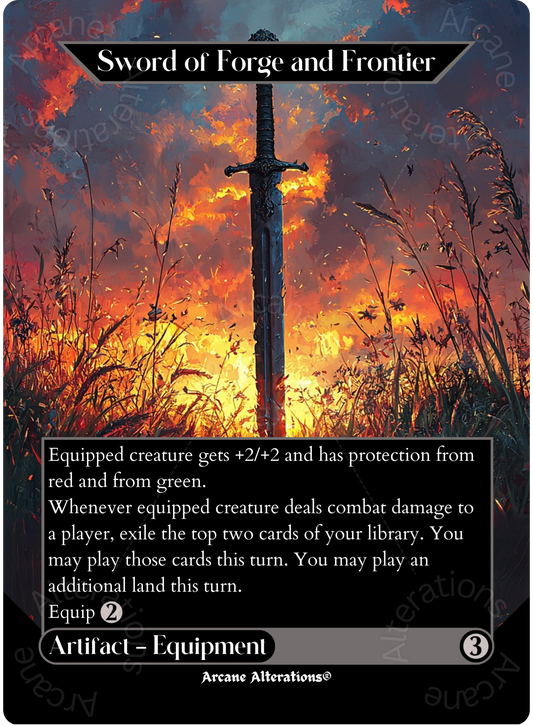 Sword of Forge and Frontier - Full Art Altered Art Custom Proxy Cards