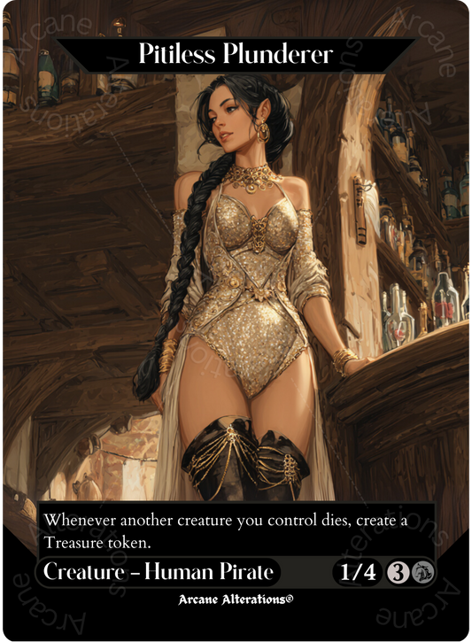 Pitiless Plunderer - Full Art Altered Art Custom Proxy Cards