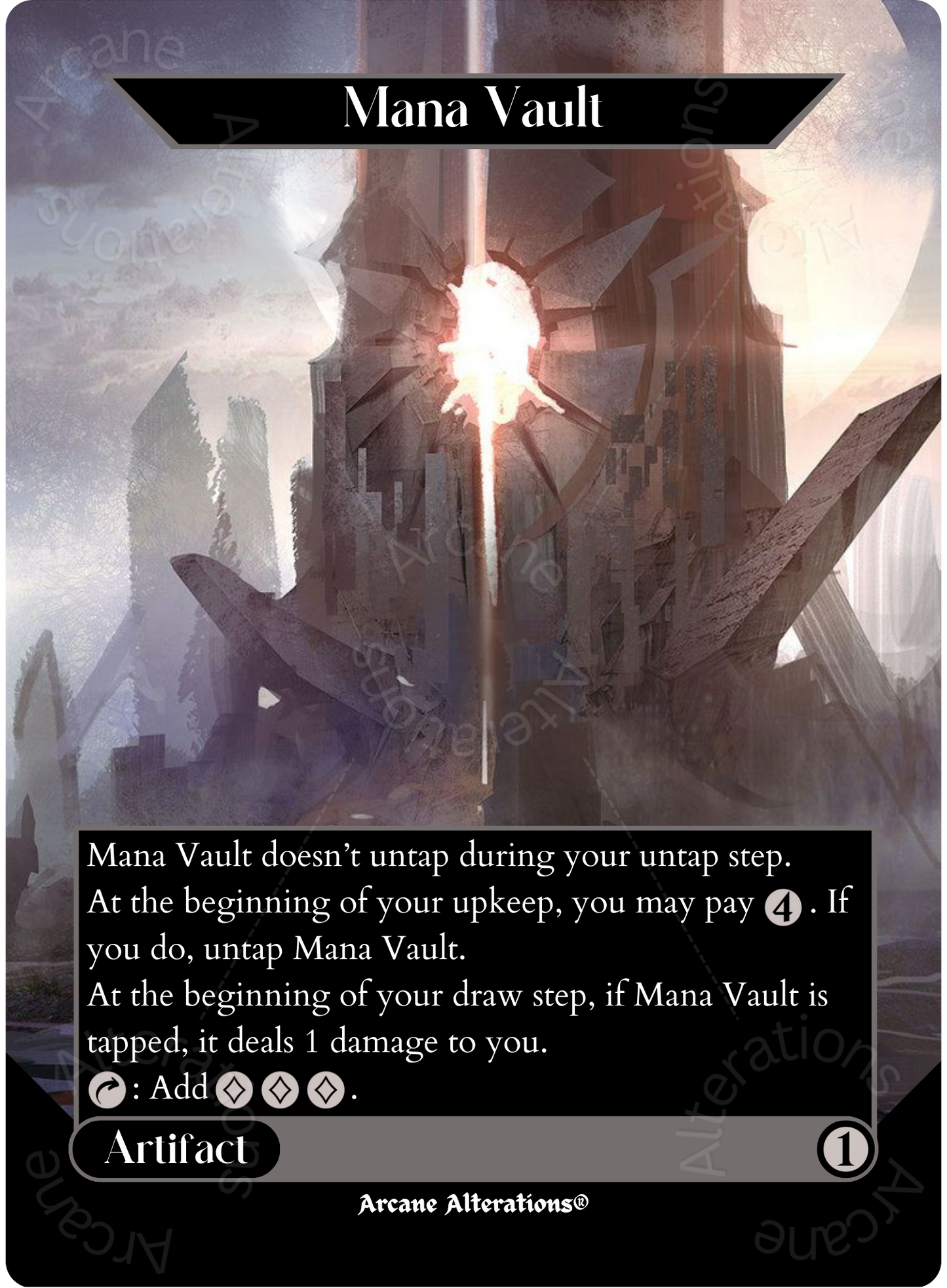 Mana Vault - Full Art Altered Art Custom Proxy Cards