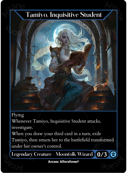 Tamiyo, Inquisitive Student - High Quality Altered Art Custom Proxy Cards