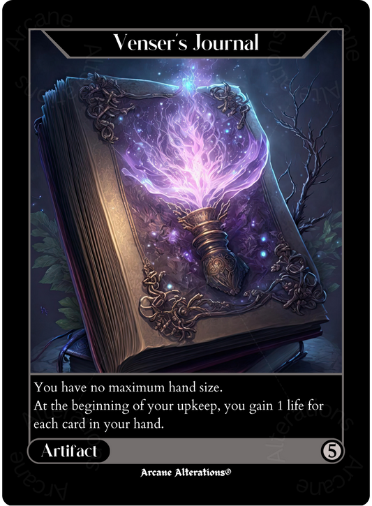 Venser's Journal - High Quality Altered Art Custom Proxy Cards