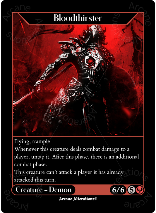 Bloodthirster - High Quality Altered Art Custom Proxy Cards