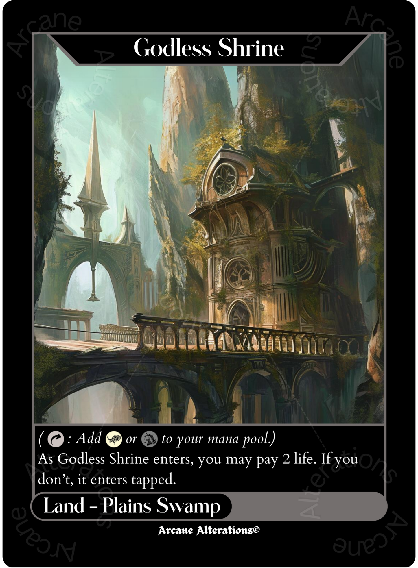 Godless Shrine - High Quality Altered Art Custom Proxy Cards