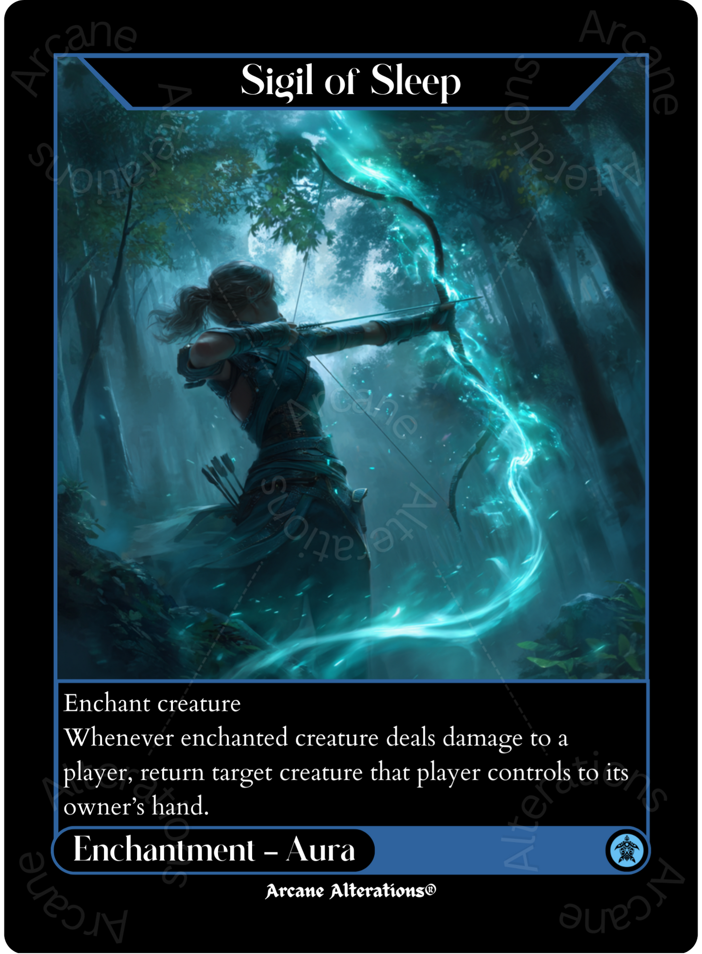 Sigil of Sleep - High Quality Altered Art Custom Proxy Cards