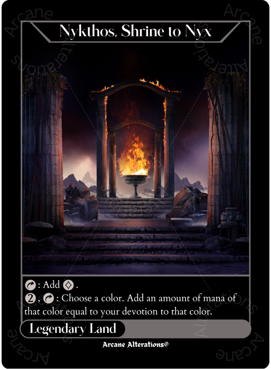 Nykthos, Shrine to Nyx - High Quality Altered Art Custom Proxy Cards