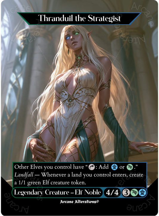 Thranduil the Strategist - Full Art Altered Art Custom Proxy Cards