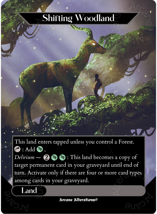 Shifting Woodland - Full Art Altered Art Custom Proxy Cards