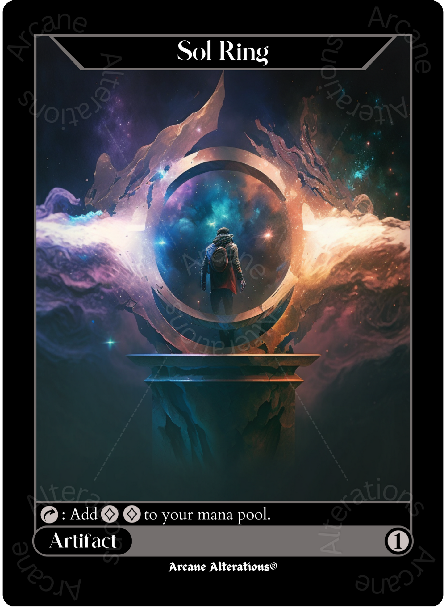 Sol Ring - High Quality Altered Art Custom Proxy Cards