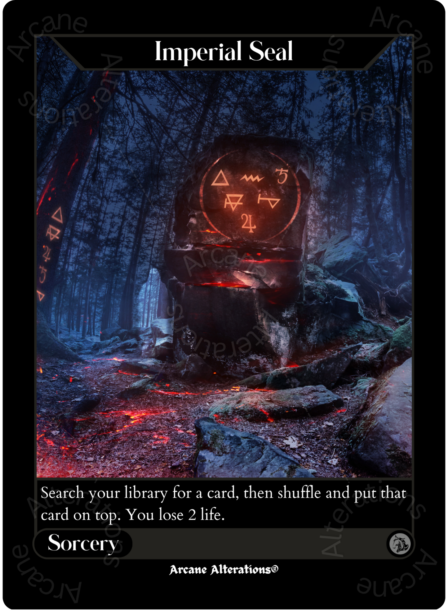 Imperial Seal - High Quality Altered Art Custom Proxy Cards