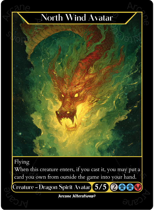 North Wind Avatar - High Quality Altered Art Custom Proxy Cards