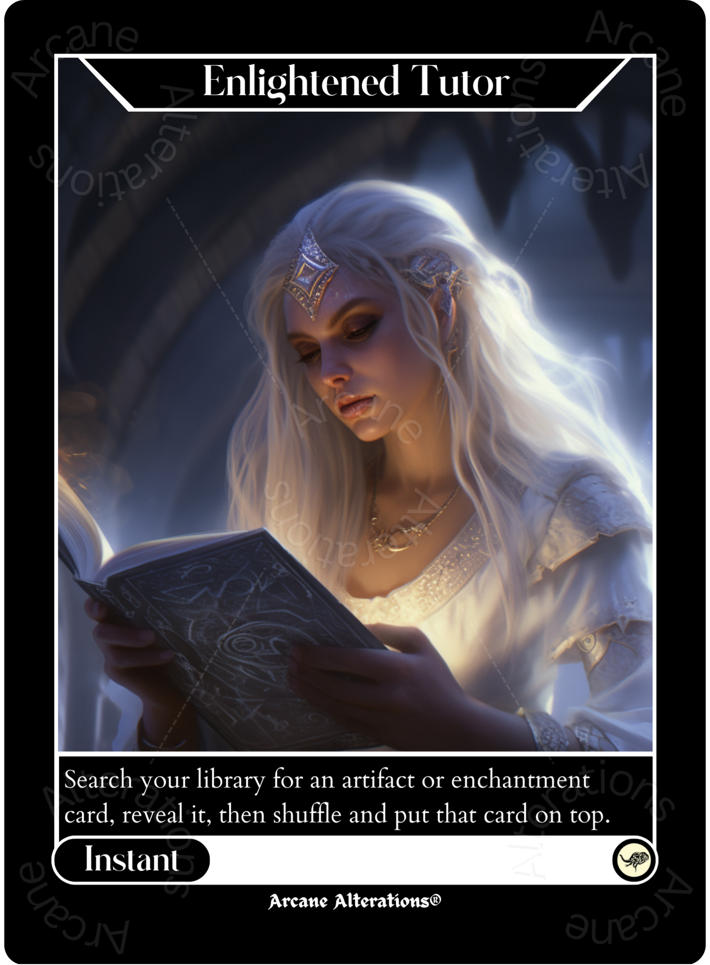 Enlightened Tutor - High Quality Altered Art Custom Proxy Cards