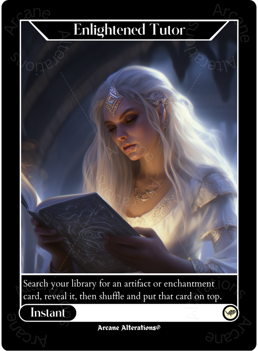 Enlightened Tutor - High Quality Altered Art Custom Proxy Cards