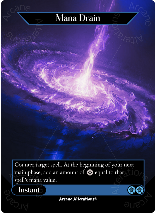 Mana Drain - Full Art Altered Art Custom Proxy Cards