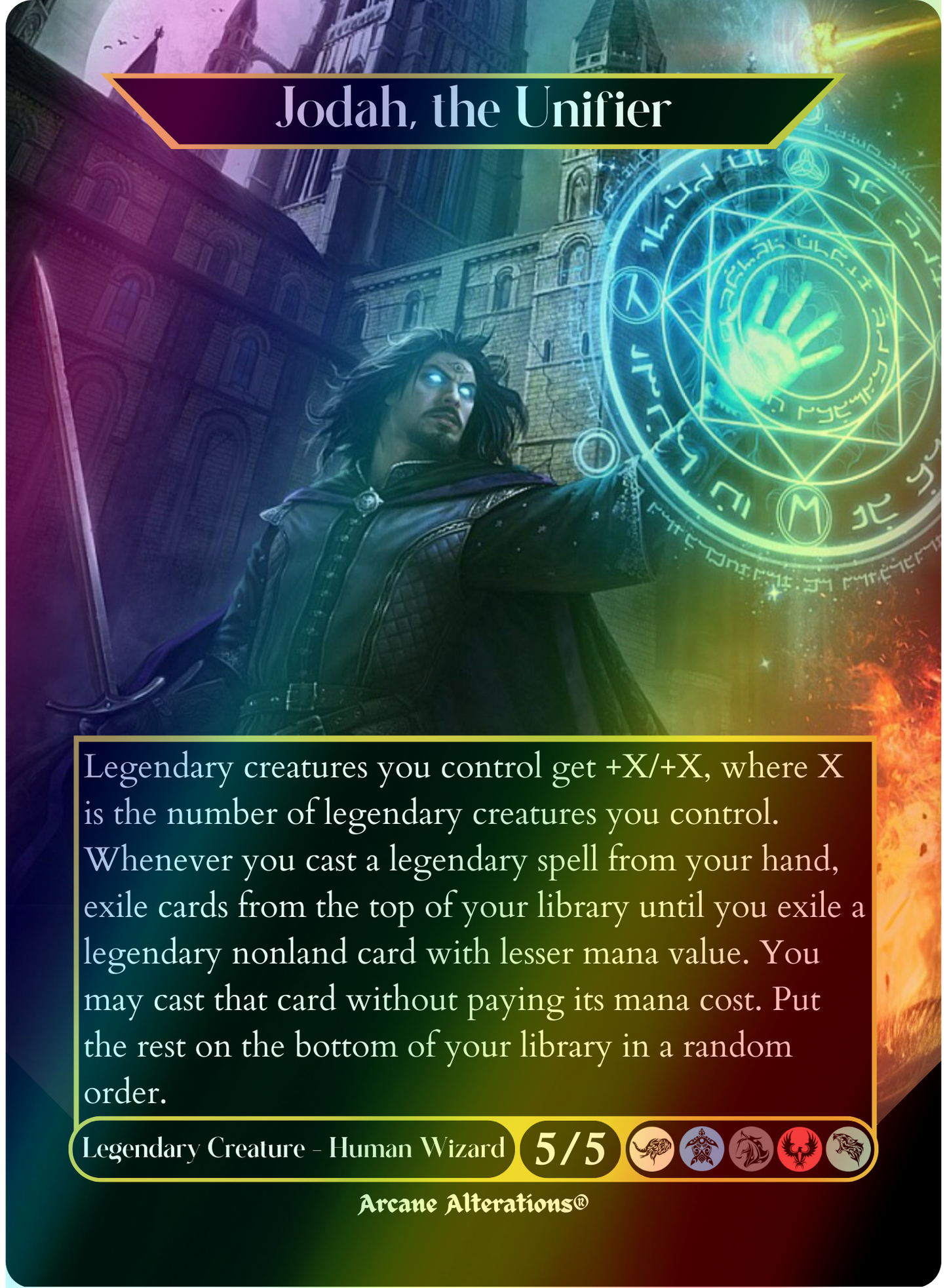 Jodah, the Unifier - Full Art Altered Art Custom Proxy Cards