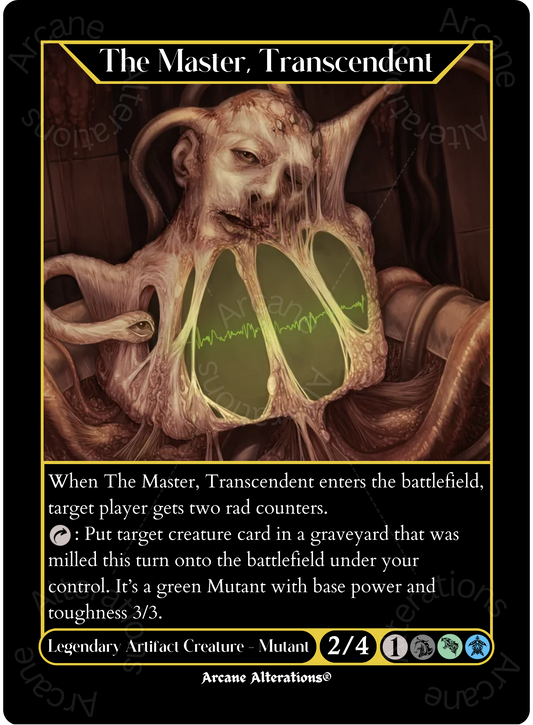 The Master, Transcendent Fallout Crossover - High Quality Altered Art Custom Proxy Cards