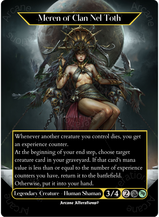 Meren of Clan Nel Toth - Full Art Altered Art Custom Proxy Cards