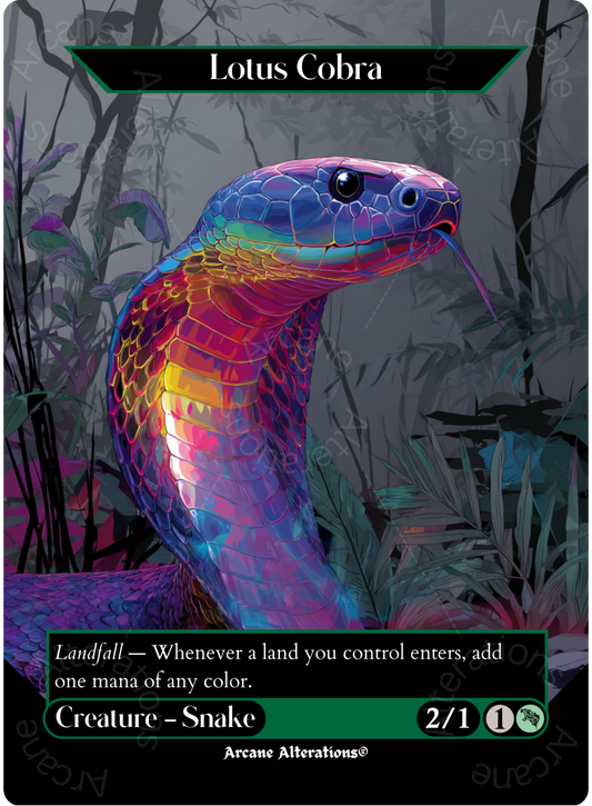 Lotus Cobra - Full Art Altered Art Custom Proxy Cards