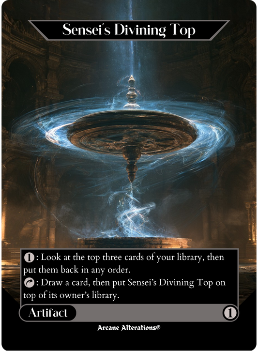 Sensei's Divining Top - Full Art Altered Art Custom Proxy Cards