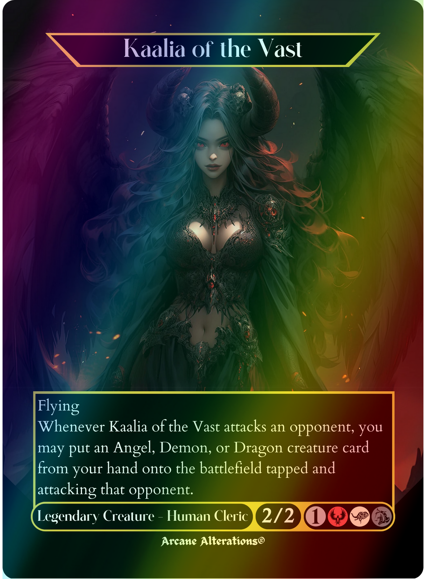 Kaalia of the Vast - Full Art Altered Art Custom Proxy Cards