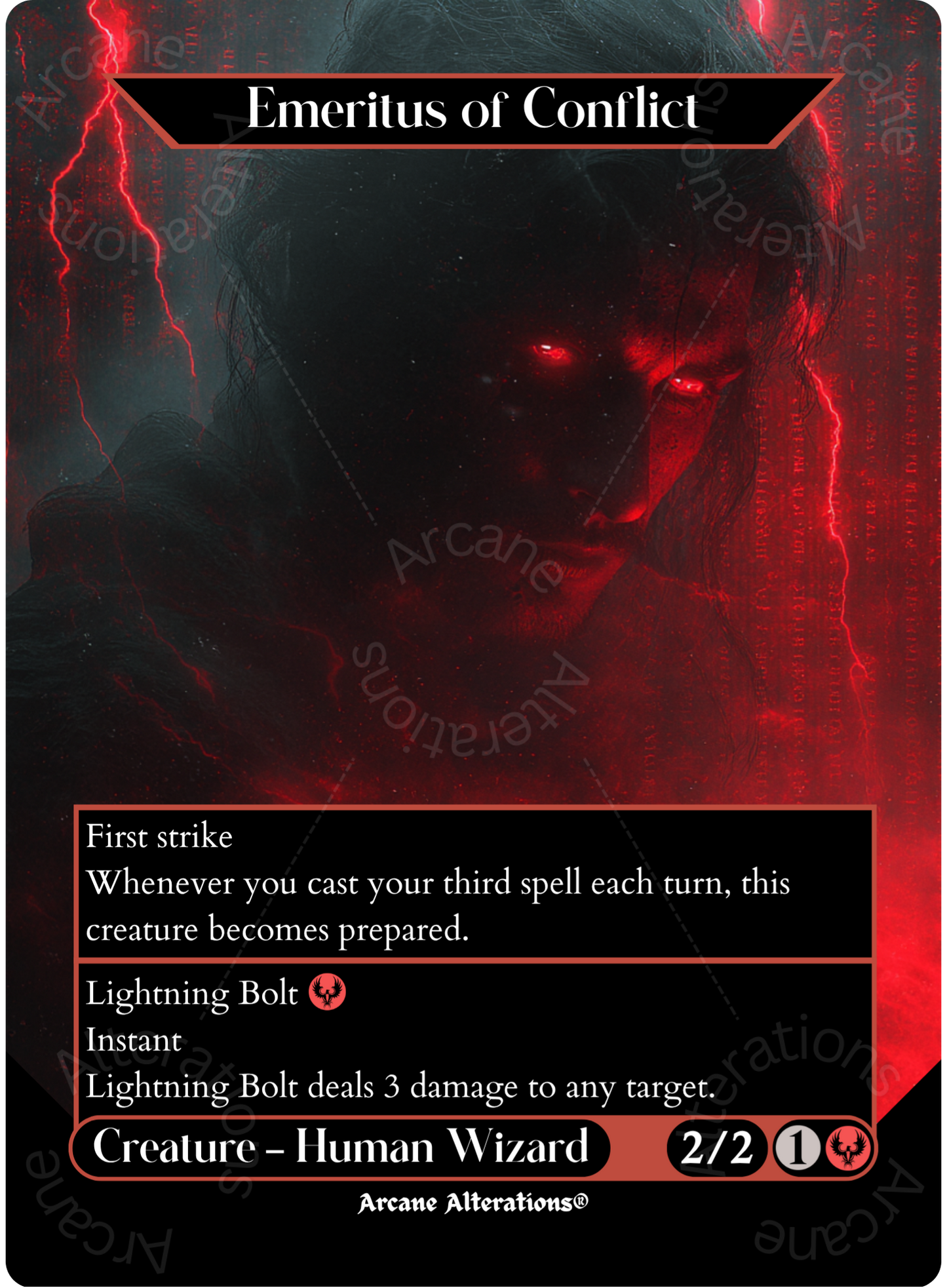 Emeritus of Conflict - Full Art Altered Art Custom Proxy Cards