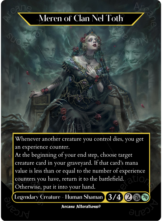 Meren of Clan Nel Toth - Full Art Altered Art Custom Proxy Cards