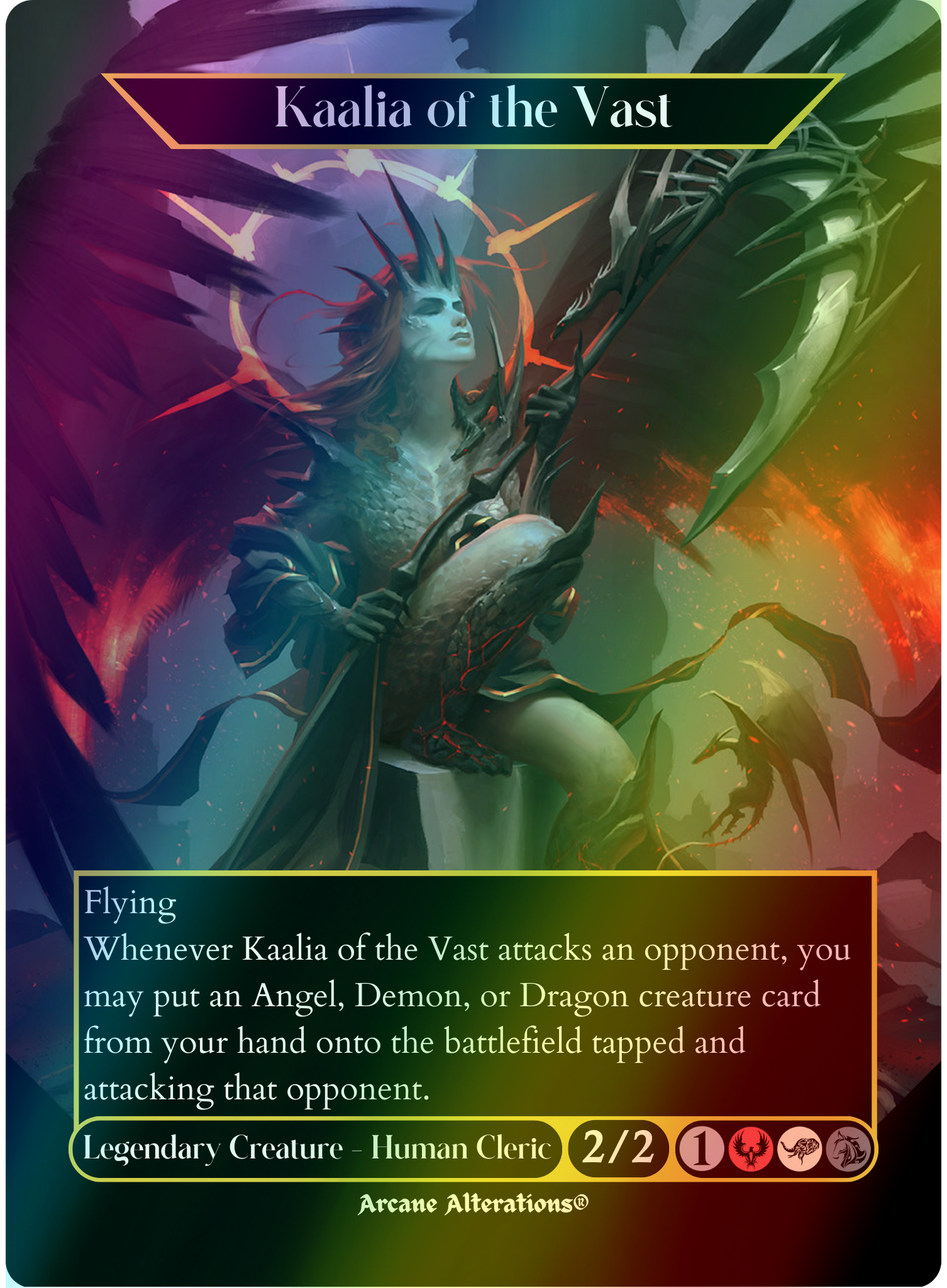 Kaalia of the Vast - Full Art Altered Art Custom Proxy Cards