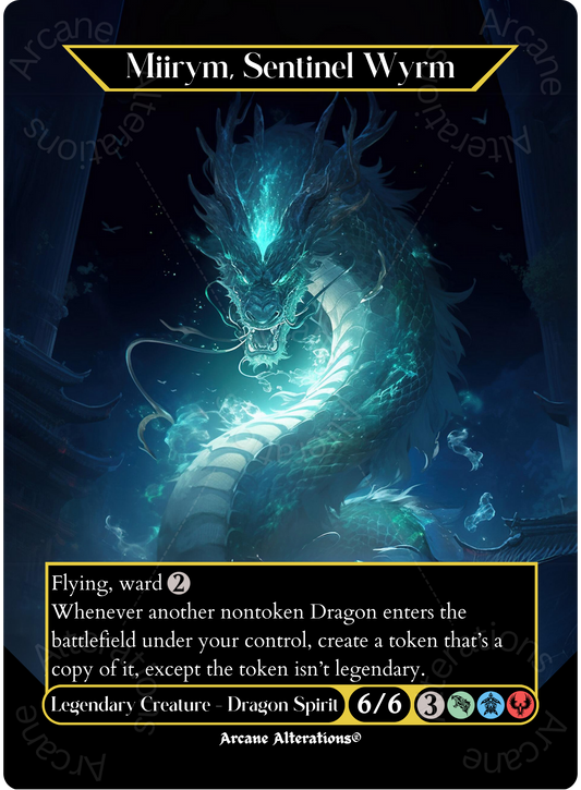 Miirym, Sentinel Wyrm - Full Art Altered Art Custom Proxy Cards